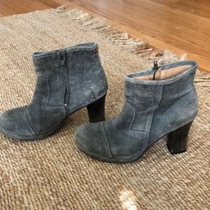 Colleen Cordero grey suede bootie